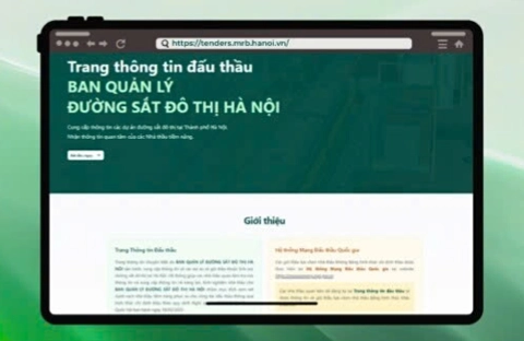 Ban Quản lý đường sắt đô thị Hà Nội ra mắt Website và Trang thông tin đấu thầu thumbnail